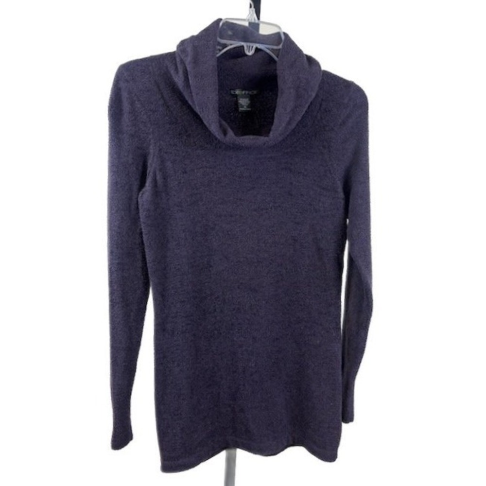 Exofficio Long Sweater Women's Size Medium Purple Cowl Neck Long Sleeve‎ Soft